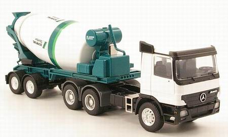 mercedes-benz actros stetter 2-axle concrete mixer trailer 161276 Модель 1:50