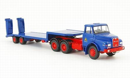 man dhas 26.240 with 2-axle low trailer 161294 Модель 1:50