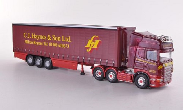 Модель 1:50 Scania R Curtainside, C.J.Haynes & Son Ltd - Milton Keynesl