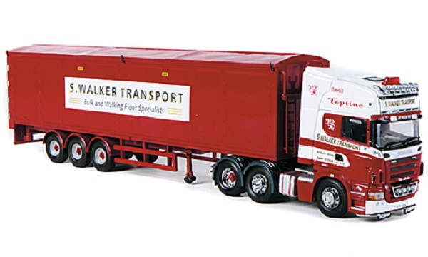 Модель 1:50 Scania R TL, S. Walker Transport, Schubboden-SZ