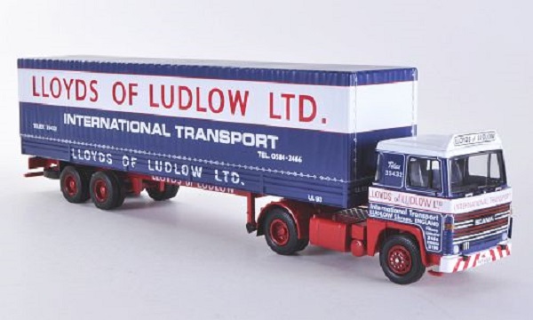 Модель 1:50 Scania 111 «Lloyds of Ludlow Ltd. International Transport» Shropshire, Pritschen-SZ