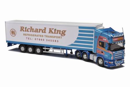 scania r fridge trailer - richard king refridgerated transport ltd - preston, lancs CC13731 Модель 1:50