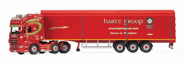 scania r topline moving floor trailer, harte peat ltd group CC13765 Модель 1:50