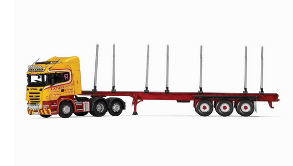 scania r log trailer, coille haulage CC13766 Модель 1:50