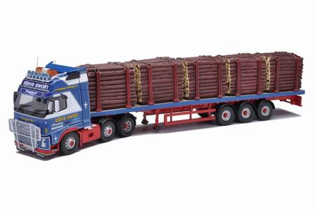volvo fh log trailer - steve swain transport ltd - shrewsbury CC14026 Модель 1:50