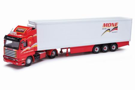 scania 143 fridge trailer - mone haulage - castleblayney, co monaghan, ireland CC14808 Модель 1:50