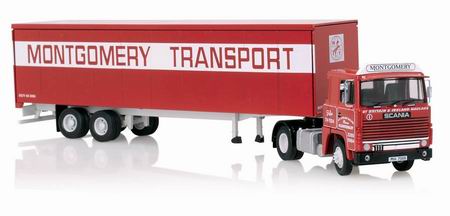 scania 111 tandom axle box van «montgomery transport» newtownabbey CC15301 Модель 1:50