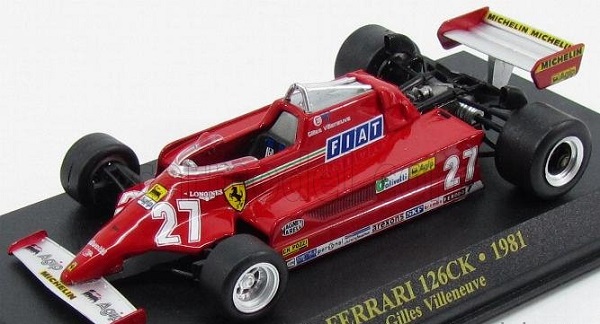 Ferrari F1 126CK TURBO N 27 SEASON 1981 G.VILLENEUVE - RED 88856 Модель 1:18