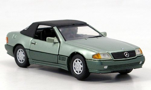 mercedes-benz 320 sl, cabrio - green met 113586 Модель 1:43