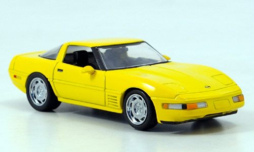 chevrolet corvette, zr1 coupe - yellow 145174 Модель 1:43