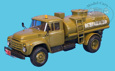 ЗиЛ-130 Цистерна Армейский вариант / zil-130 fuel tanker military DNK130-2.3 Модель 1:43