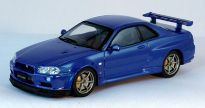 Модель 1:43 Nissan Skyline GTR R34 V-SpecII - blue