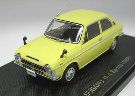 Модель 1:43 Subaru 1100 FF-1 Sports (2-door) - yellow