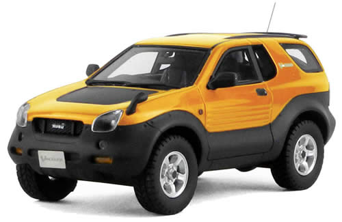isuzu vehicross 4x4 - yellow met HS059YE Модель 1:43