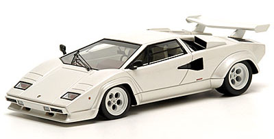 Модель 1:43 Lamborghini Countach LP 400S (with wing) Make-Up 30th Anniversary edition - pearl white