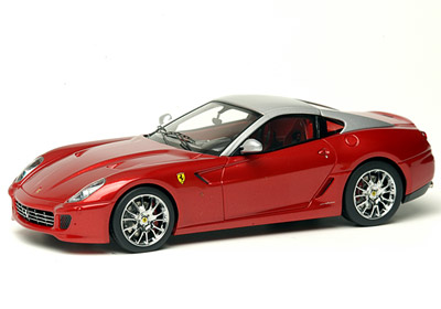 ferrari 599 gtb fiorano - red met/silver EM114H Модель 1:43
