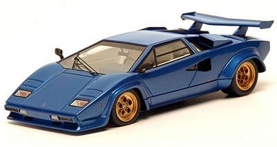 Модель 1:43 Lamborghini Countach LP 400S (with wing) - blue met