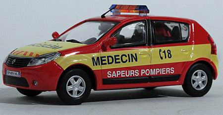 Модель 1:43 Renault Sandero Sapeurs-Pompiers