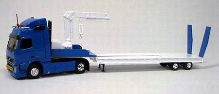 volvo fh12 480 restyle flatbed tow truck with lifting arm 113791 Модель 1:43