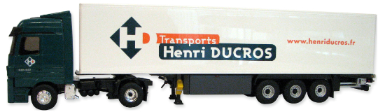 Модель 1:43 Mercedes-Benz Actros 1840 MP2 Semi Transports «Henri Ducros»