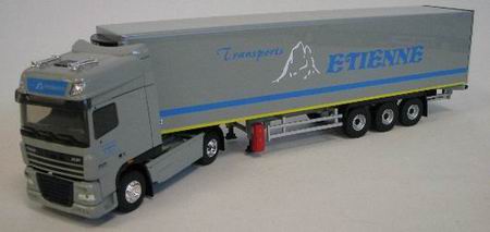 daf xf105 superspace cab semi frigo «transports etienne» 114031 Модель 1:43