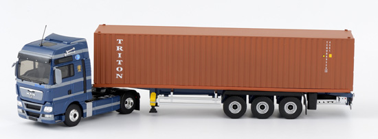Модель 1:43 MAN TGX XXL Container Becker с п/прицепом-контейнеровозом