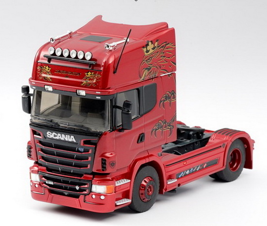 Модель 1:43 Scania Series R Topline (седельный тягач) - rouge rubis
