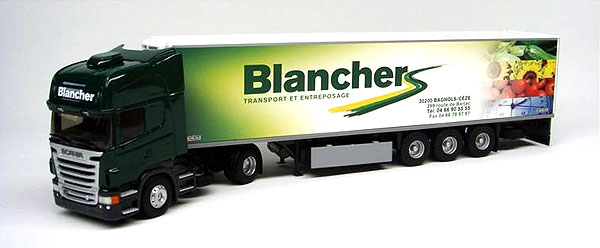 Модель 1:43 Scania Serie R Streamline с п/прицепом-рефрижератором «Blancher»