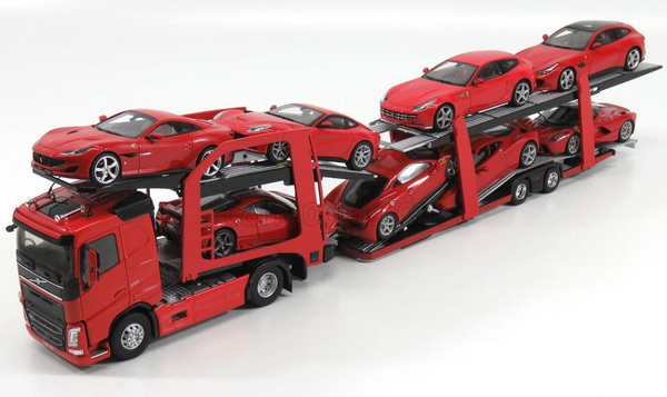 Модель 1:43 Volvo FH4 500 Truck Car Transporter (L.E.for CarModel 98 pcs., легковые автомобили в комплект не входят)