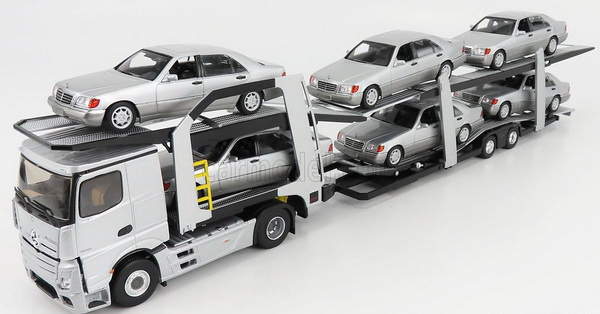 Модель 1:43 Mercedes-Benz Actros 5 Truck Car Transporter (L.E.for CarModel 104 pcs., легковые автомобили в комплект не входят)