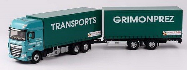daf xf 530 грузовик с прицепом "transports grimonprez" 2017 116355 Модель 1:43