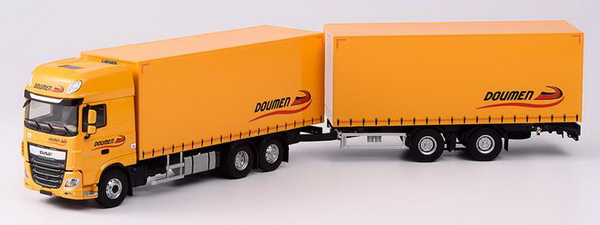 Модель 1:43 DAF XF 460 Euro6 Truck Telonato DOUMEN Transports