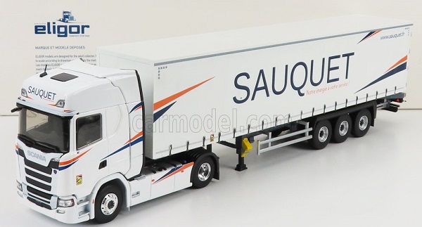 SCANIA R450 REMORQUE TAUTLINER TRANSPORTS SAUQUET