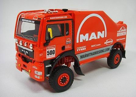 man rally race truck dakar «linde» №500 (h.stacey - c.gotlib - b.der kinderen) MPD2008 Модель 1:43
