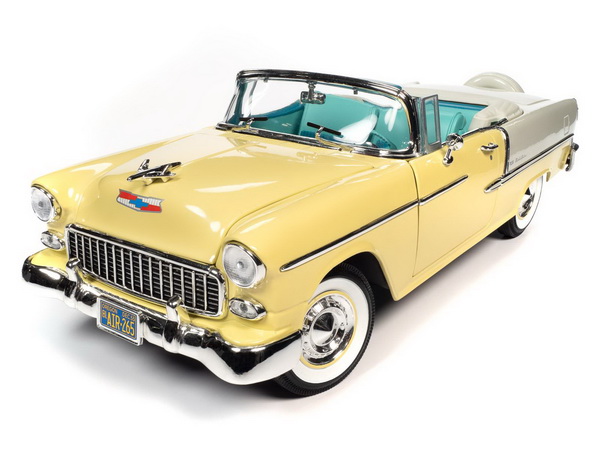 Модель 1:18 Chevrolet Bel Air Convertible - yellow/ivory