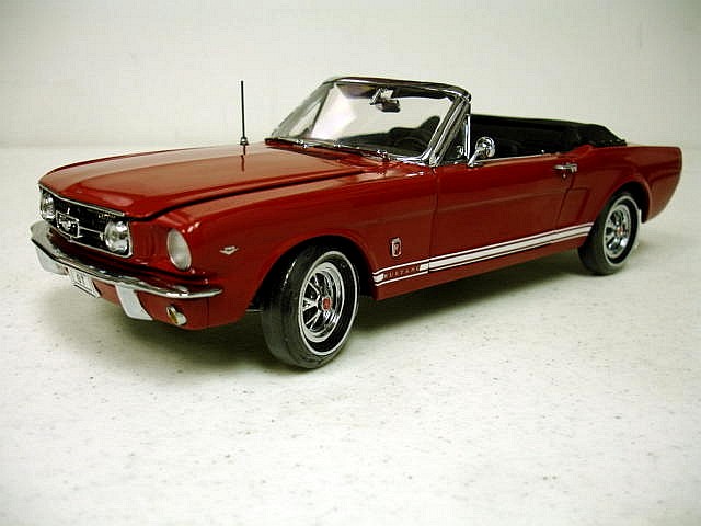 Модель 1:18 Ford Mustang GT Convertible Red