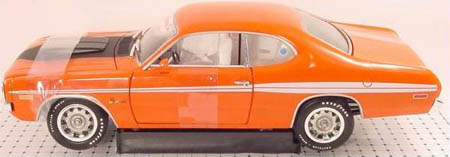 dodge demon gss 340 supercharged hemi - orange, white interior ERTL29638W.I Модель 1:18