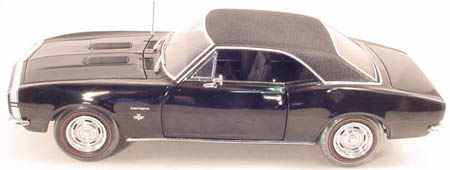 chevrolet camaro ss 350 black , chase car with black vinyl roof ERTL39493ch Модель 1:18