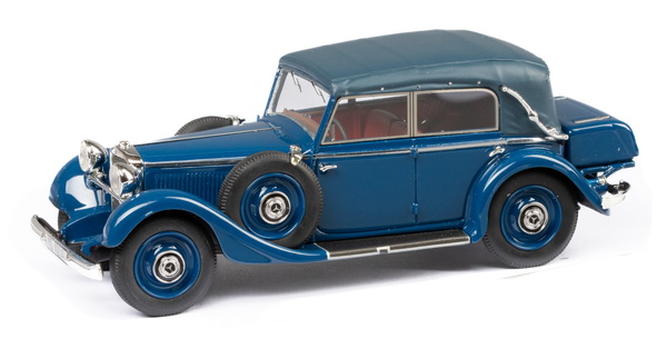 Модель 1:43 Mercedes-Benz 290 W18 Cabriolet D (короткая база) Closed - 1933 - Blue