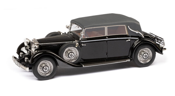 Mercedes-Benz 290 W18 Cabriolet D (длинная база) Closed - 1933 - Black EMEU43043D Модель 1:43