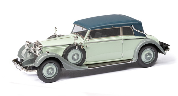 Mercedes-Benz 290 W18 Cabriolet D (длинная база) Closed - 1933 - Two-tone grey EMEU43043F Модель 1:43