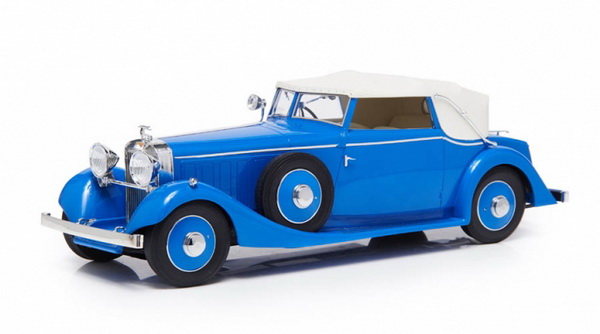 Hispano-Suiza J12 Drophead-Coupe von Fernandez Darrin, roof closed - blue (L.E.300pcs)
