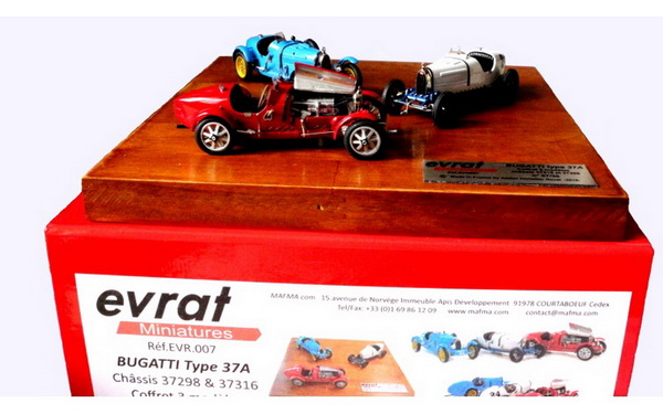 bugatti t 37 a - built by ateliers christian gouel (l.e.20pcs) (набор 3 модели) EVR007 Модель 1 43