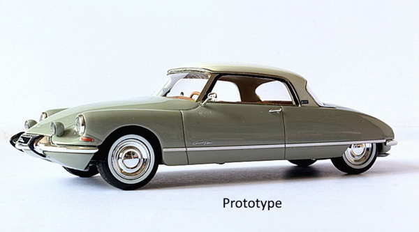 citroën ds19 coupé grand palais no 1 by gérard godfroy - 1968 EVR239 Модель 1:43