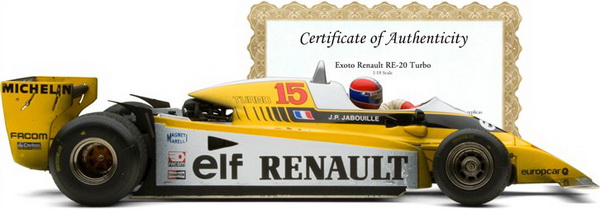 Renault RE-20 Turbo - Winner, 1980 Grand Prix of Austria - Jean-Pierre Jabouille GPC97092FLP Модель 1:18