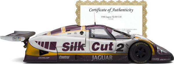 Jaguar XJ-R9 LM - Winner, 1988 Le Mans 24 Hours - Johnny Dumfries, Andy Wallace, Jan Lammers MTB00104FLP Модель 1:18
