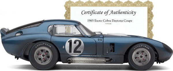 Модель 1:18 Cobra Daytona - 1965 Le Mans 24 Hours - Allen Grant, Jo Schlesser