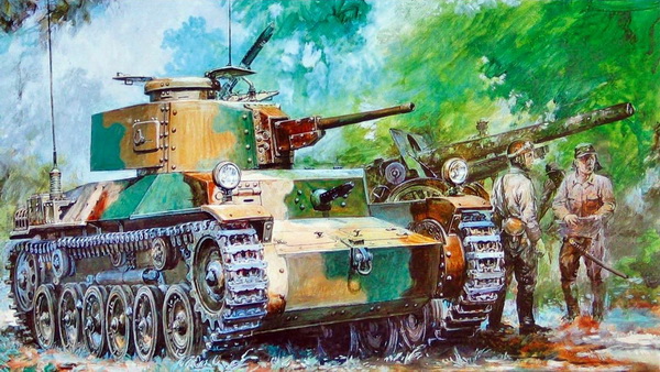 Танк ija type1 medium tank "chi-he" 35FM12 Модель 1:35