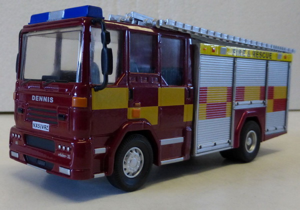 dennis jdc sabre xl tanker truck fire engine battenburg FIR001 Модель 1:50