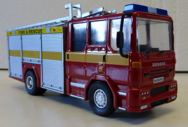 dennis jdc sabre xl tanker truck fire engine side stripe FIR002 Модель 1:50
